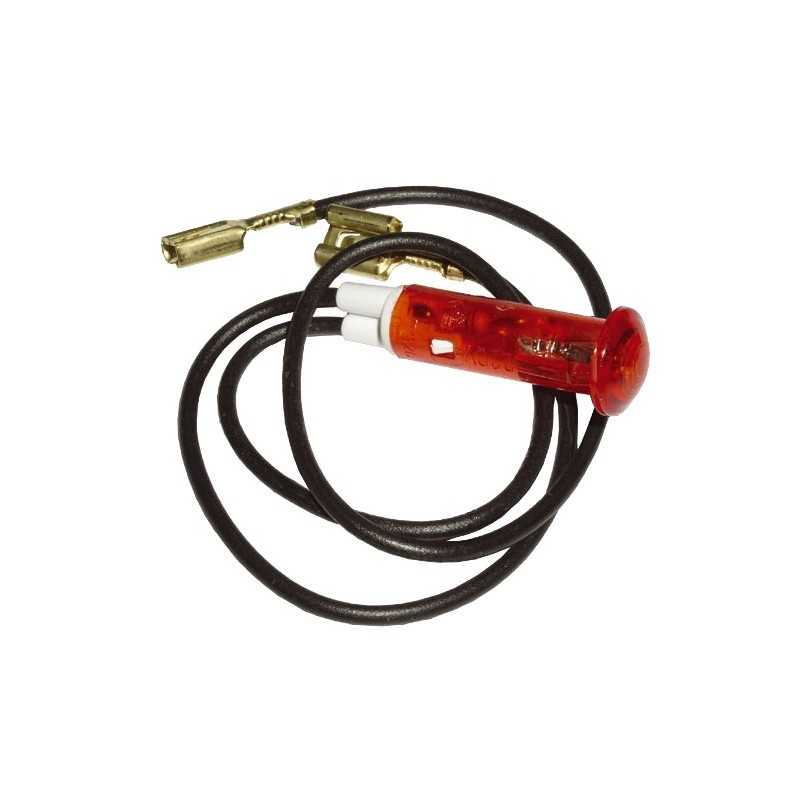 Voyant lumineux diametre 9mm rouge a fils Voyant lumineux diametre 9mm rouge a fils