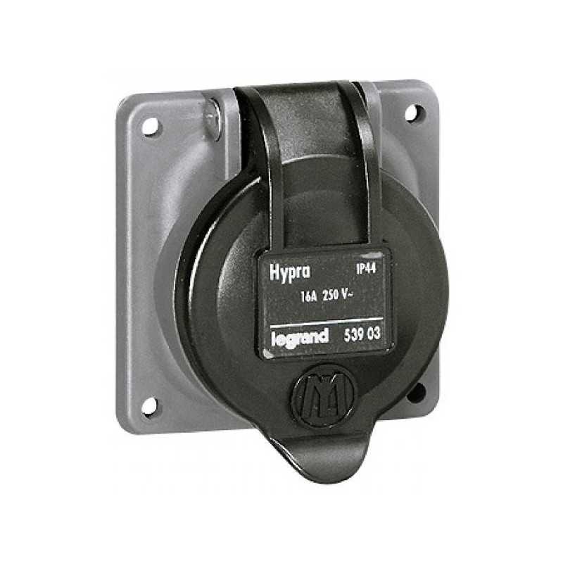 Prise hypra ip44 2p+t 16a leg/53903