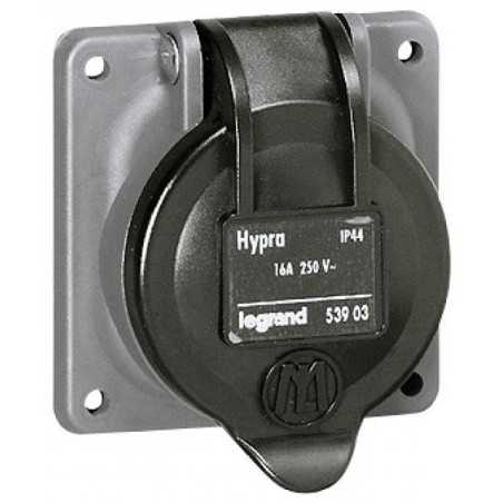 Prise hypra ip44 2p+t 16a leg/53903