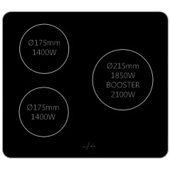 MÉZIÈRES TABLE INDUCTION 4900W MINUTERIE