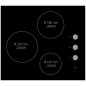 Mézières table de cuisson vitrocéramique 3 zones 5,3kW manette