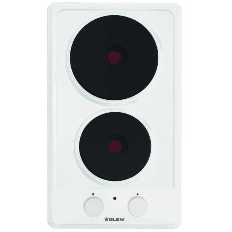 Domino 2 électriques blanc 3500W glem Domino 2 électriques blanc 3500W glem
