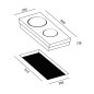 Réchaud table de cuisson noir modulable 2 feux 2500W Réchaud table de cuisson noir modulable 2 feux 2500W