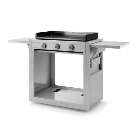 Chariot inox ouvert pour plancha Modern 75