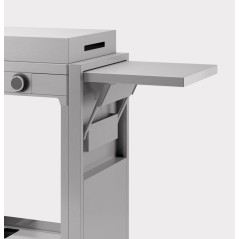 Chariot inox ouvert pour plancha modern 75