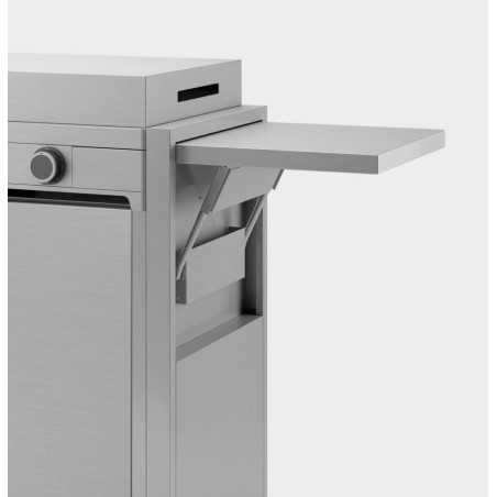 Chariot inox fermé pour plancha modern 75