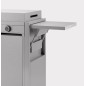Chariot inox fermé pour plancha modern 75