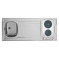 Kitchenette 140cm 1 domino électrique minuterie meuble 2 portes frigo Kitchenette 140cm 1 domino électrique minuterie meuble 2 portes frigo