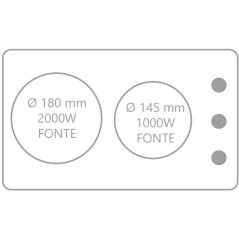 KITCHENETTE EVIER INOX REVERSIBLE 1 CUVE 140CM DOMINO ELEC MEUBLE 2 PORTES FRIGO 4*