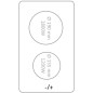 Kitchenette 140cm 1 domino vitrocéramique meuble 2 portes frigo Kitchenette 140cm 1 domino vitrocéramique meuble 2 portes frigo