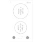 Kitchenette 140cm 1 domino vitrocéramique manette meuble 2 portes frigo Kitchenette 140cm 1 domino vitrocéramique manette meuble 2 portes frigo