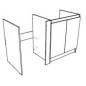 Kitchenette 100cm domino électrique minuterie meuble 1 porte frigo Kitchenette 100cm domino électrique minuterie meuble 1 porte frigo