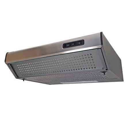 Hotte à visière inox 60cm