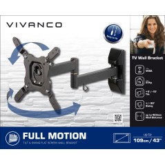 SUPPORT MURAL TV POUR TELEVISEURS TAILLE MAXI 109 CM