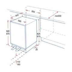 REFRIGERATEUR TOP  ENCASTRABLE 117 LITRES