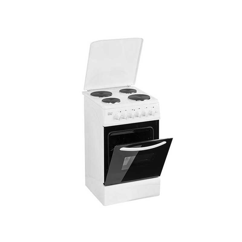 Cuisiniere electrique 4 feux blanche