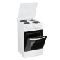 Cuisiniere electrique 4 feux blanche