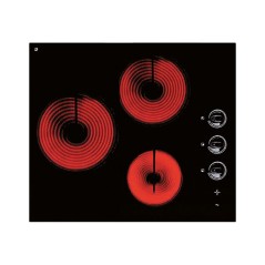 Table vitro 3 zones avec manette Noire