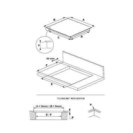 Table à induction 3 zones avec booster