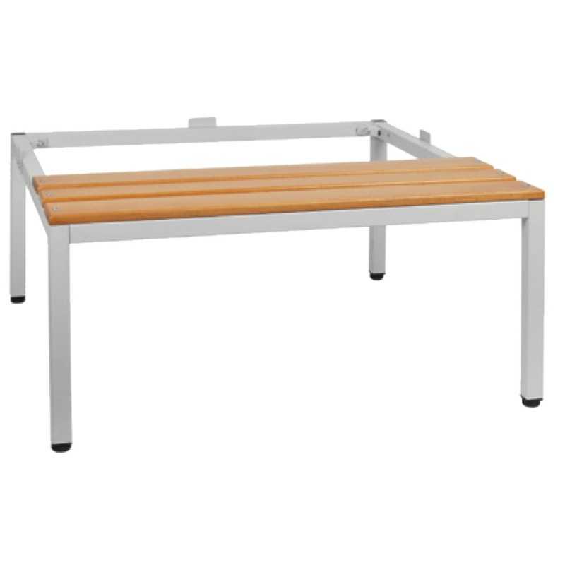 Socle banc pour vestiaires assise 3 lattes largeur 80cm Socle banc pour vestiaires assise 3 lattes largeur 80cm