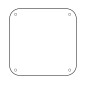 Miroir incassable acrylique 400x400mm 3mm Miroir incassable acrylique 400x400mm 3mm