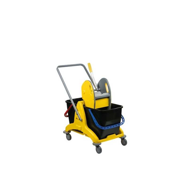 Chariot de nettoyage a 2 seaux avec presse