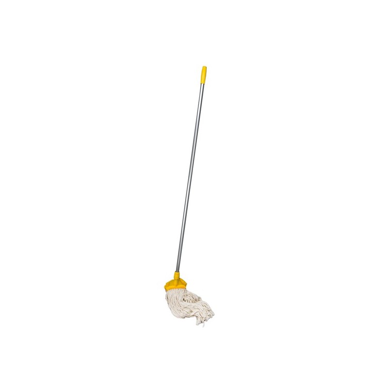 Balais a frange de coton manche en aluminium