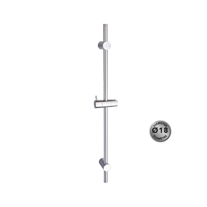 Barre de douche renovation 70cm diametre 18 Barre de douche renovation 70cm diametre 18