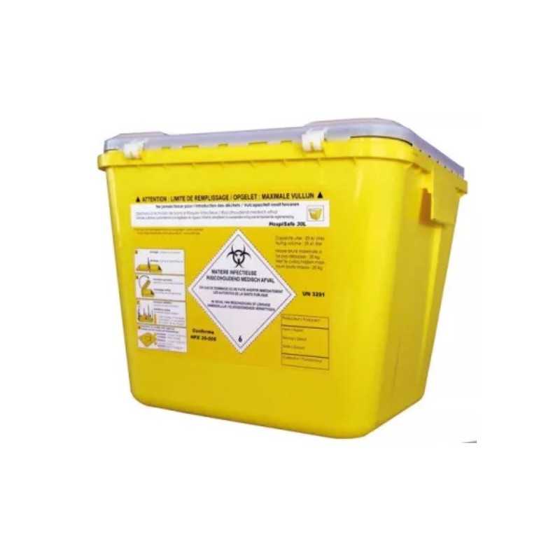 Fût collecteur de déchets medicaux 30 litres Fût collecteur de déchets medicaux 30 litres