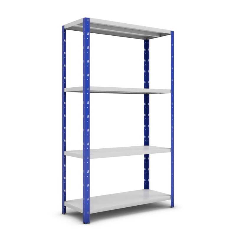 Rayonnage 4 tablettes charge 150kgs par niveau 60cm profondeur Rayonnage 4 tablettes charge 150kgs par niveau 60cm profondeur