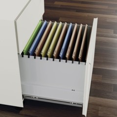 CAISSON MOBILE METAL 2 TIROIRS AVEC ASSISE