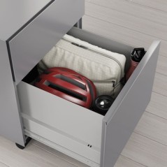 CAISSON MOBILE METAL 2 TIROIRS AVEC ASSISE