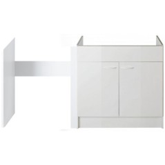 Meuble cuisinette 140 cm + fileur pour frigo ou fileur 10 cm
