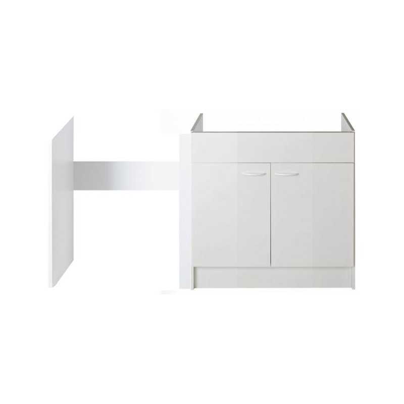 Meuble cuisinette 140 cm + fileur pour frigo ou fileur 10 cm Meuble cuisinette 140 cm + fileur pour frigo ou fileur 10 cm