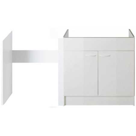 Meuble cuisinette 140 cm + fileur pour frigo ou fileur 10 cm