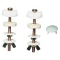 Jeu de vis metal et joint pour cuvette Wc