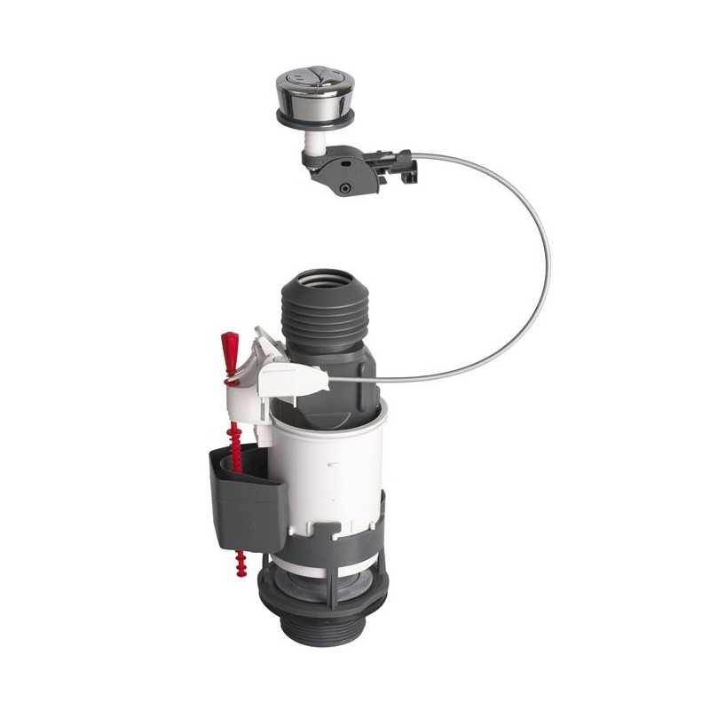 Mecanisme de chasse d'eau a double poussoir Wirquin Mecanisme de chasse d'eau a double poussoir Wirquin