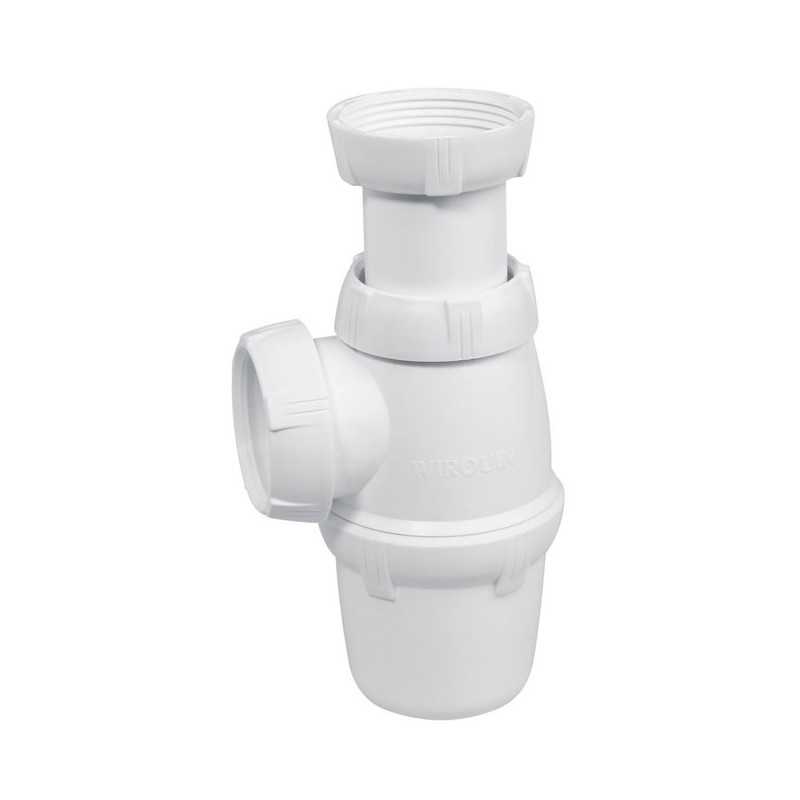 Siphon d'evier dia 40mm reglable hauteur Wirquin