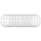 Anneaux de rideau de douche transparents Anneaux de rideau de douche transparents