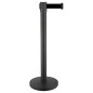 Potelet enrouleur 2m noir/noir