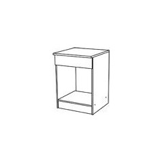 CAISSON BAS FOUR BLANC 60CM