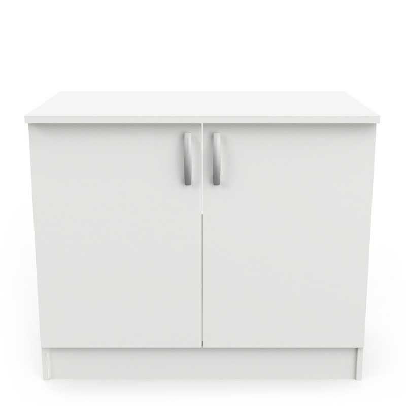 Cosy caisson bas 2 portes blanc 100cm Cosy caisson bas 2 portes blanc 100cm