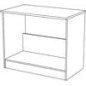 Cosy caisson bas 2 portes blanc 100cm Cosy caisson bas 2 portes blanc 100cm
