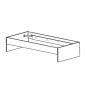 Fresh lit 90x200cm sans sommier pour ensemble Fresh lit 90x200cm sans sommier pour ensemble