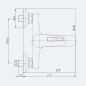 Mitigeur bain/douche chrome cartouche ceramique 35mm Mitigeur bain/douche chrome cartouche ceramique 35mm