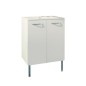 Meuble sous plan toilette eko line 80cm 2p blanc