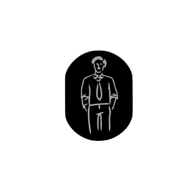 Plaque de signalisation homme