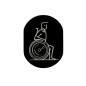 Plaque de signalisation handicap