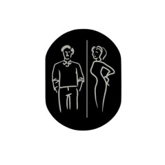 PLAQUE DE SIGNALISATION HOMME ET FEMME