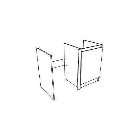 Meuble cuisinette 1 porte 120 cm niche 55/60